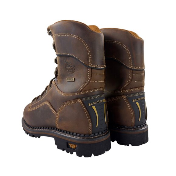 Georgia Boot AMP LT Low Heel Logger Soft Toe Work Boot 9.5 M Crazy Horse GB00472 main image 8